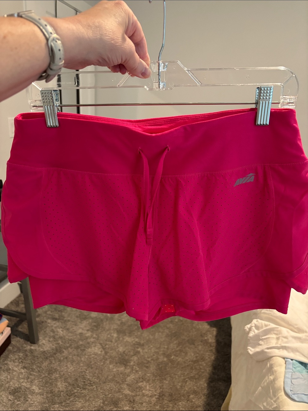 Avia Women's Athletic Shorts - Hot Pink